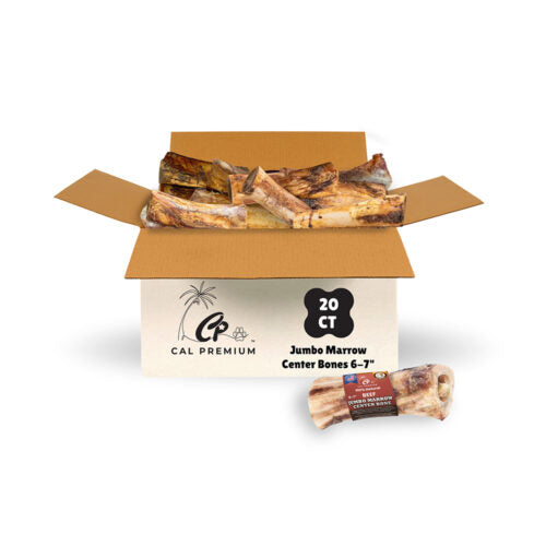 Cal Premium Jumbo Marrow Center Bone 6-7in 20ct