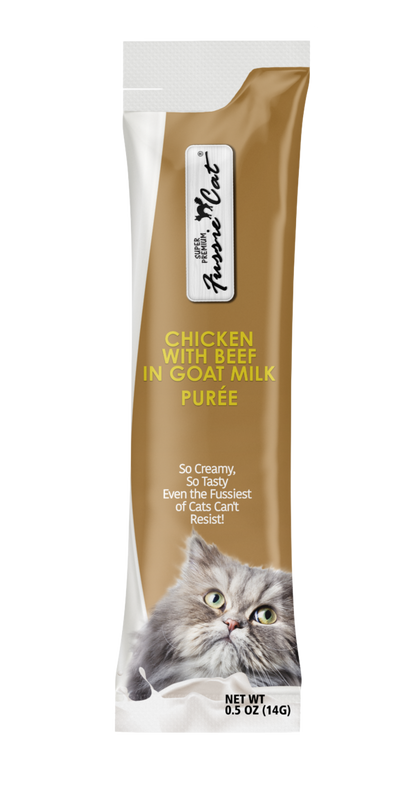 Fussie Cat Purée Chicken with Beef in Goat Milk