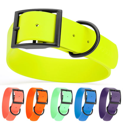 Biothane Waterproof Dog Collar - Wide - L (16 to 20 inches)