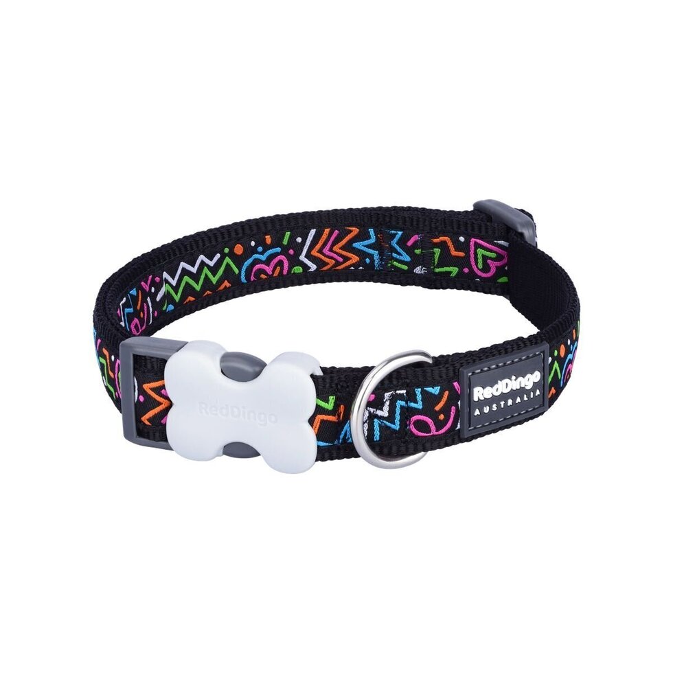 Buckle Bone Dog Collar Squiggles