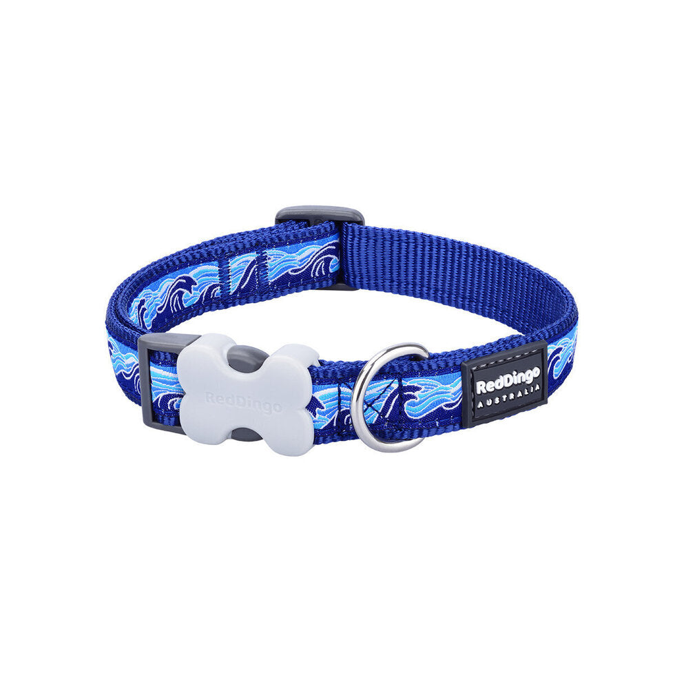 Buckle Bone Dog Collar Waves