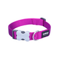 Buckle Bone Dog Collar Fuchsia