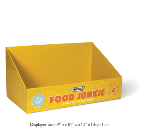 WD FOOD JUNKIE PDQ DOG TOY DISPLAY