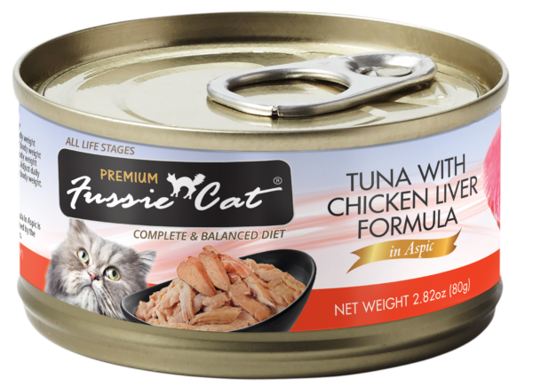 Fussie Cat Premium Tuna with Chicken Liver 2.8oz