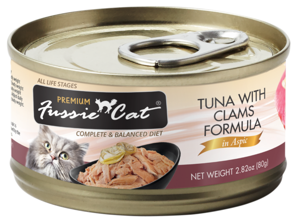 Fussie Cat Black Label Tuna with Clams in Aspic