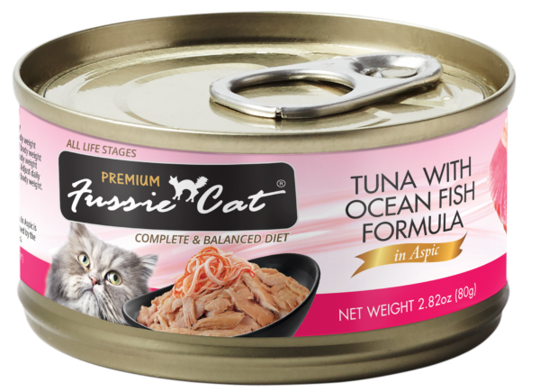 Fussie Cat Black Label Tuna with Ocean Fish in Aspic