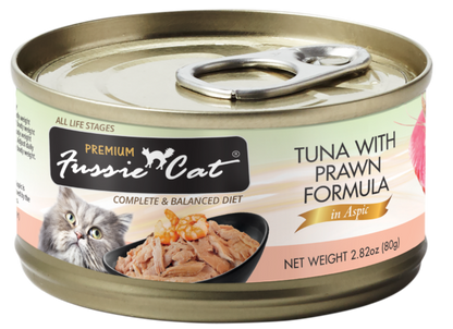 Fussie Cat Black Label Tuna with Prawn in Aspic