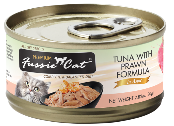 Fussie Cat Premium Tuna with Prawns 2.8oz