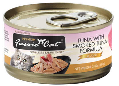 Fussie Cat Black Label Tuna with Smoked Tuna in Aspic