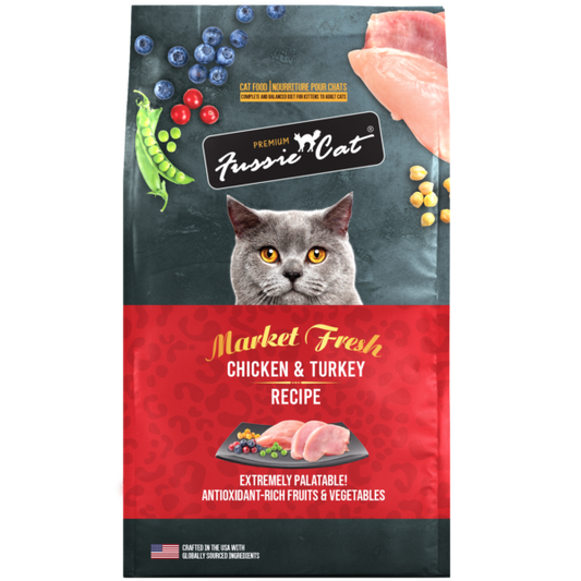 Fussie Cat Market Fresh Dry Chicken & Turkey