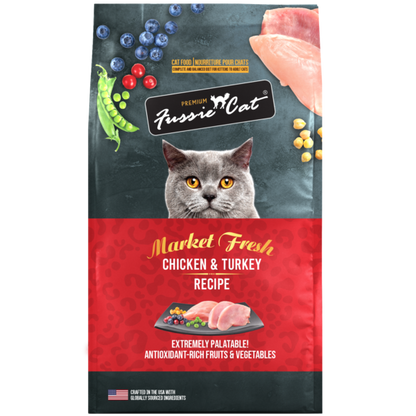 Fussie Cat Dry Cat Food Market Fresh Chicken/Turkey