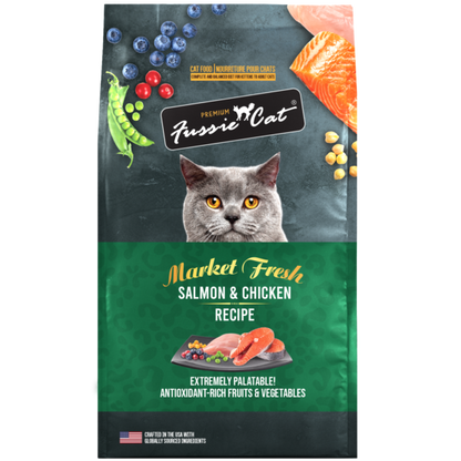Fussie Cat Market Fresh Dry Salmon & Chicken