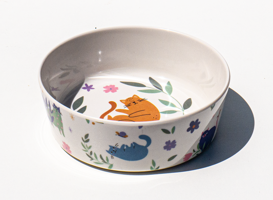 Flower Cats Bowl