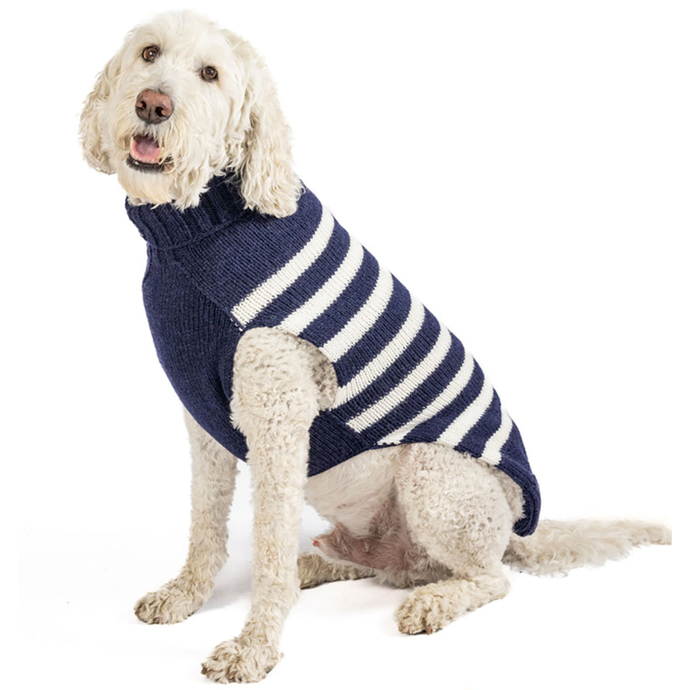Flynn Alpaca Stripe Dog Sweater