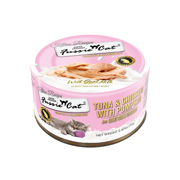 Fussie Cat Kitten Tuna & Chicken with Pumpkin in Goat Milk