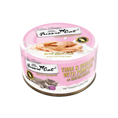 Fussie Cat Kitten Tuna & Chicken with Pumpkin in Goat Milk
