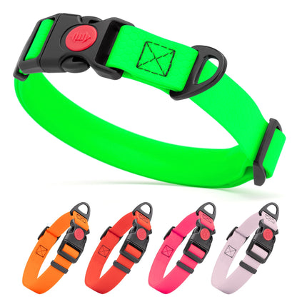 Waterproof Dog Collar with Safety Lock Buckle