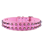 Spiked Collar 2 Row - Pink