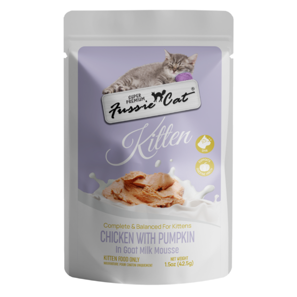 Fussie Cat Kitten Chicken Pumpkin Mousse Pouch