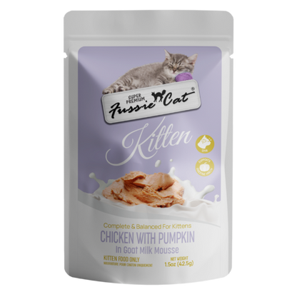 Fussie Cat Kitten Chicken Pumpkin Mousse Pouch