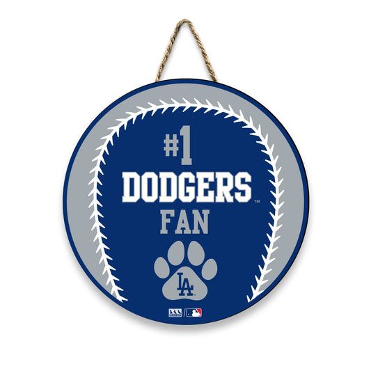 Los Angeles Dodgers Baseball Shape Sign