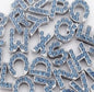 10 mm Slide Letters A-Z (10/pk) - Blue