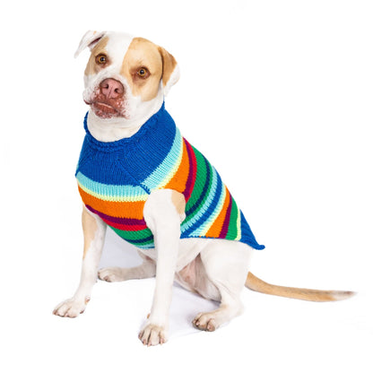 Royal Stripe Alpaca Dog Sweater