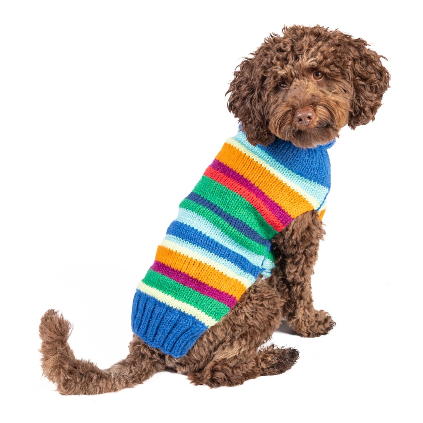 Royal Stripe Alpaca Dog Sweater