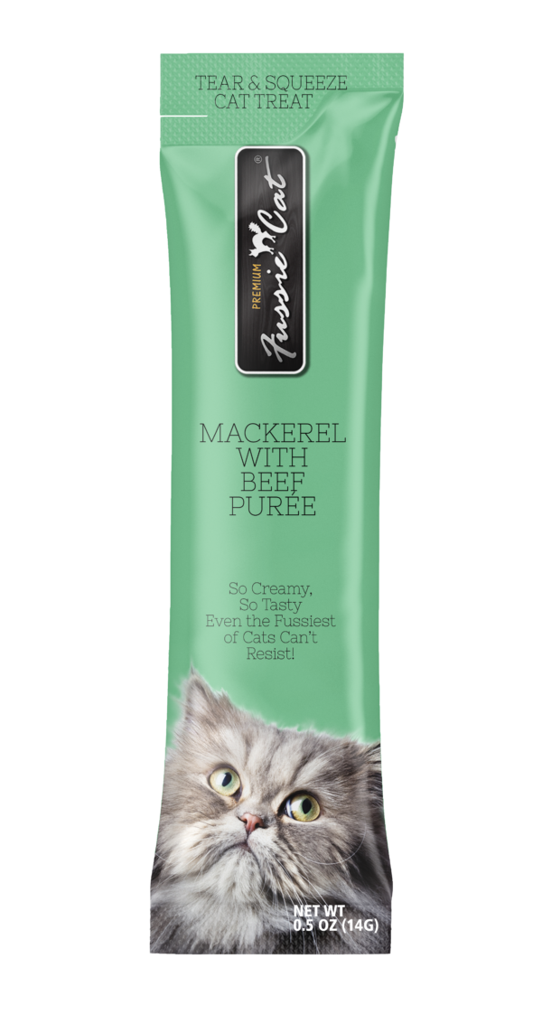 Fussie Cat Purée Mackerel with Beef