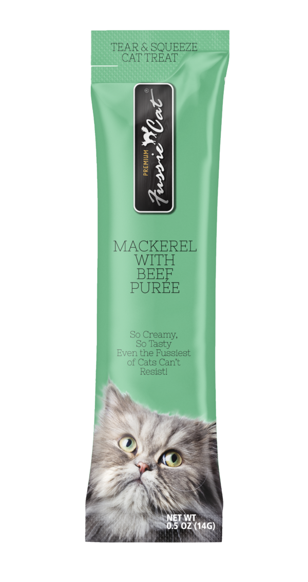 Fussie Cat Purée Mackerel/Beef