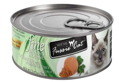 Fussie Cat Fine Dining Mousse Oceanfish with Pumpkin