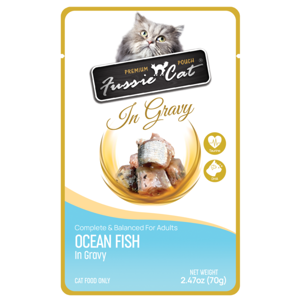 Fussie Cat Pouch Ocean Fish in Gravy