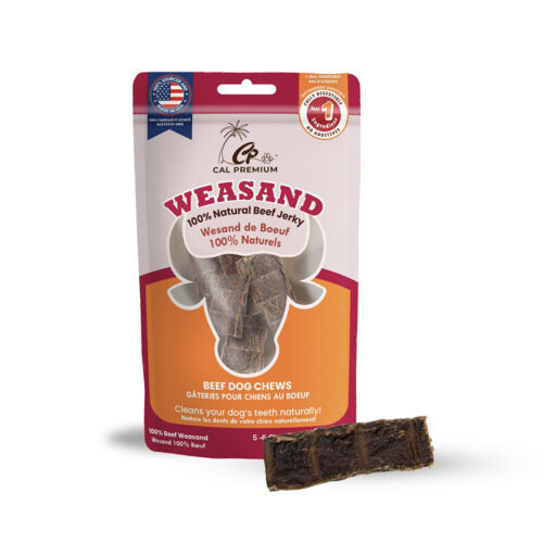 Cal Premium Beef Jerky Weasand 2-3in 5-6ct