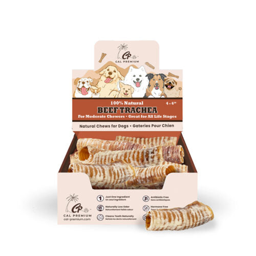 Cal Premium Beef Trachea 4-6in 15ct