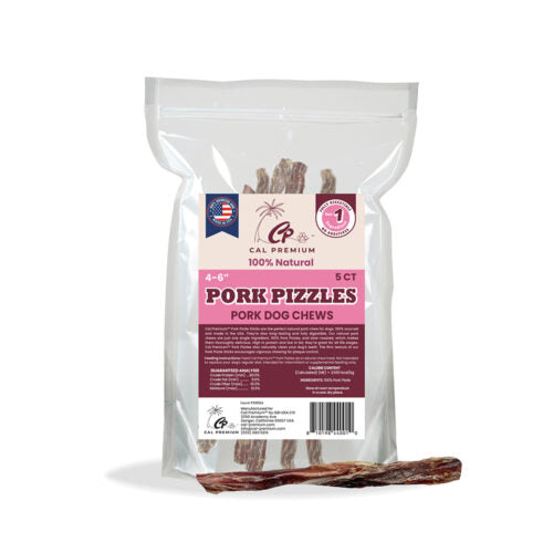Cal Premium Pig Pizzle 4-6in 5ct