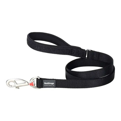 Dog Lead Embossed Black