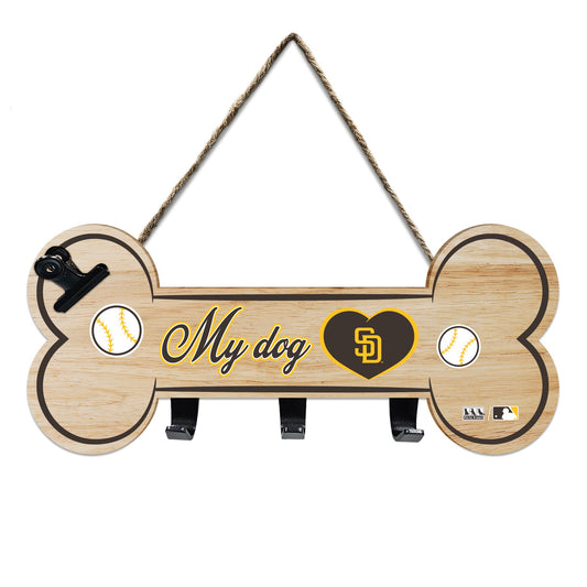 San Diego Padres Bone Shape Sign With Hooks