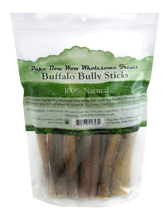 Papa Bow Wow Buffalo Bully Stix 6"