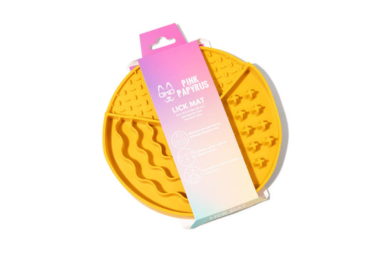 Yellow Dog & Cat Lick Mat