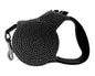 Crystal Retractable Leash Black - Original