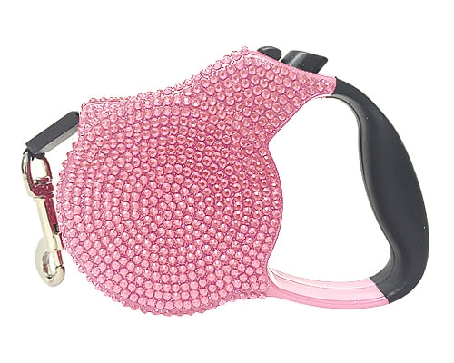 Crystal Retractable Leash Pink - Original