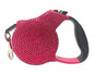 Crystal Retractable Leash Dark Pink - Original