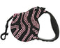 Crystal Retractable Leash Zebra Pink - Original