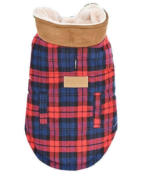 Scottish Jacket - Red/Blue Plaid