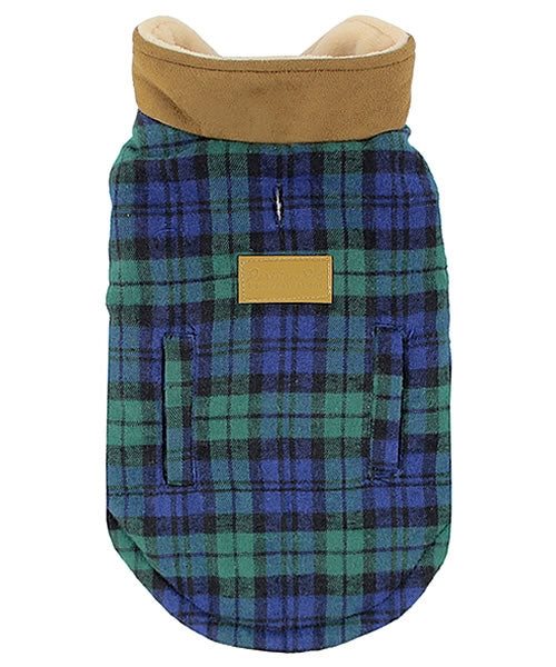 Scottish Jacket - Green/Blue Plaid