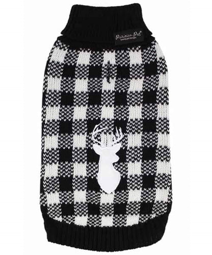 Buffalo Checkered Sweater - Deer