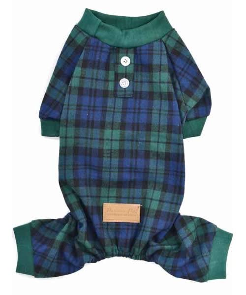 Scottish Pajama - Green/Blue Plaid