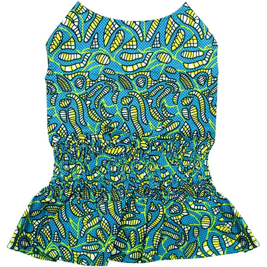 Tribal Dress Ruched Waist - Original
