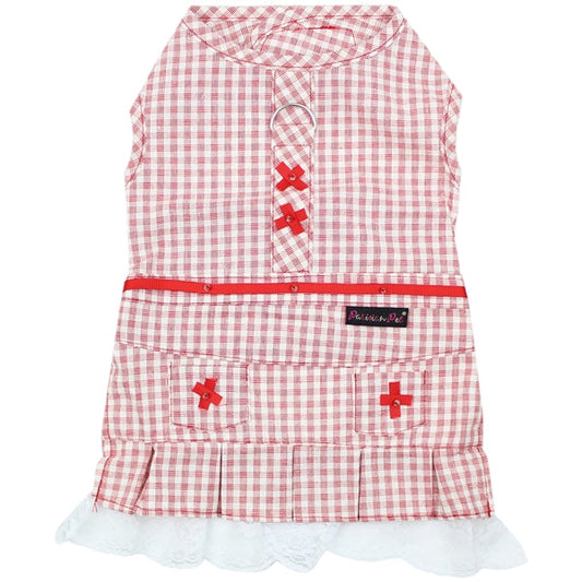 Gingham Countryside Dress - Red