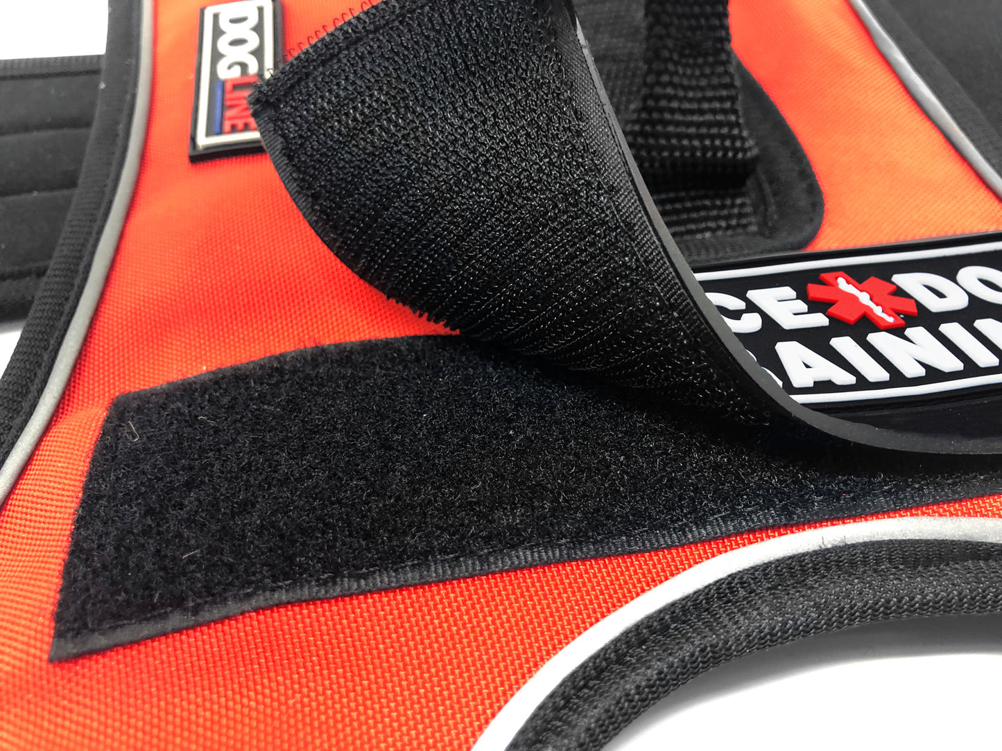 Dogline 3D Rubber Service Dog in Training Removable Accessories for Dog Harness and Vest